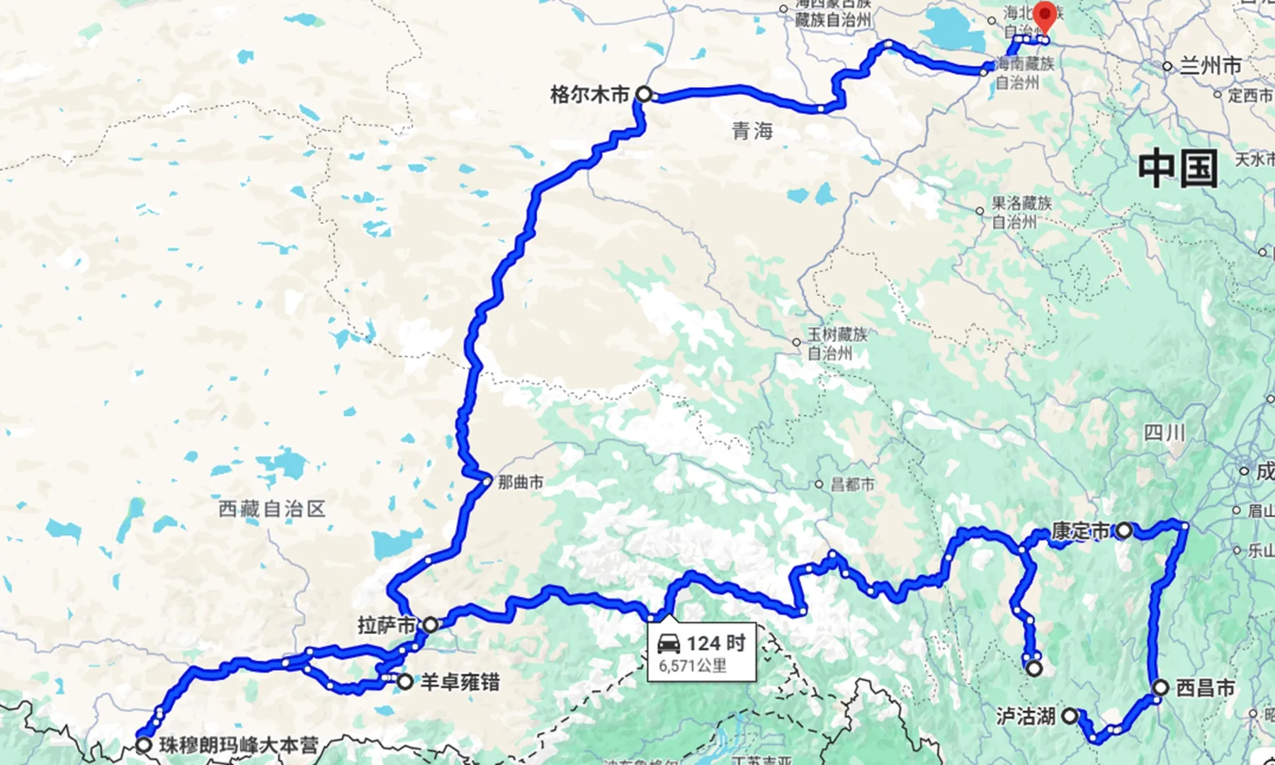 2018年5月26-7月11日路线