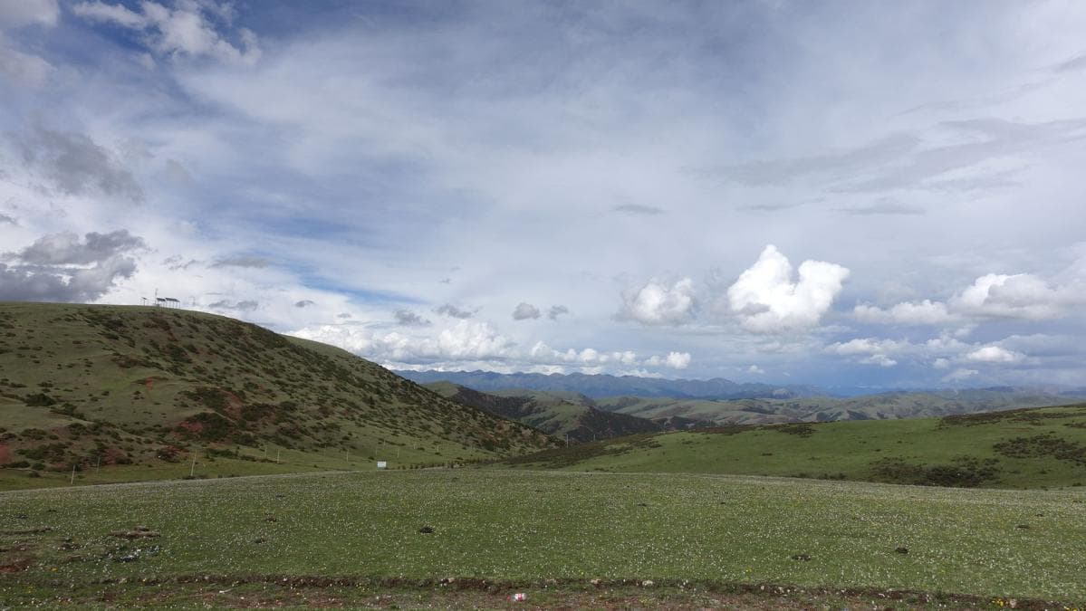 拉乌山垭口拍花